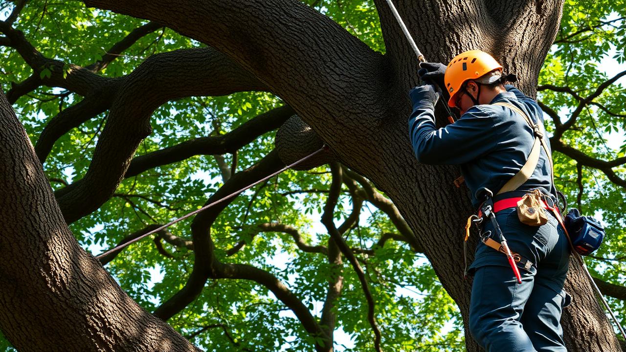 Tree Cabling 101: How Arborists Save Split Trunks